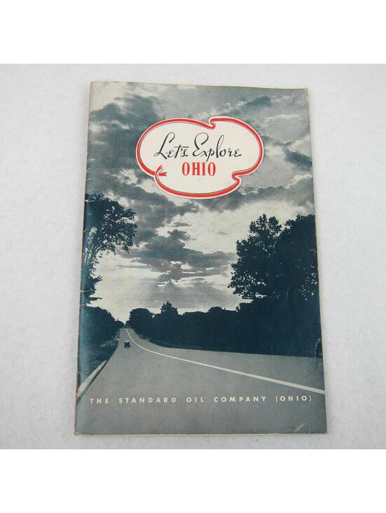 Vintage 1939 Sohio Standard Oil Company Let's Explore Ohio Souvenir Tour Booklet